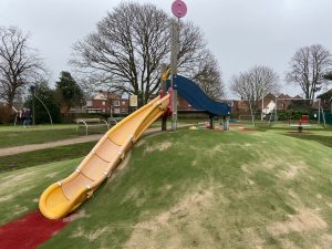 outdoor carpet playground area