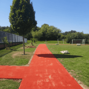 Red Running Track